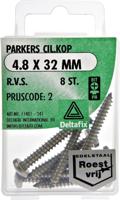 Parkers cil.kop 4,2x32mm rvs 13st - Deltafix