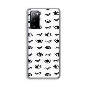 Eye pattern #2: Samsung Galaxy S20 FE / S20 FE 5G Transparant Hoesje
