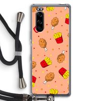 Chicken 'n Fries: Sony Xperia 5 Transparant Hoesje met koord