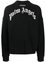 Palm Angels hoodie à logo imprimé - Noir