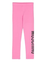 Moschino Kids legging en coton à logo imprimé - Rose