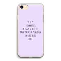 Relatief: iPhone 7 Transparant Hoesje Relatief: iPhone 7 Transparant Hoesje