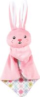 Zolux Puppy tiny pluche konijn knuffeldoekje roze - thumbnail