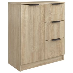 vidaXL Dressoir 60x30x70 cm bewerkt hout sonoma eikenkleurig