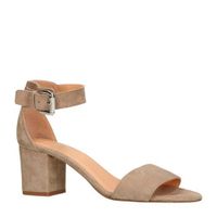 Manfield suède sandalettes beige - thumbnail