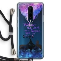 Stars quote: OnePlus 7 Pro Transparant Hoesje met koord