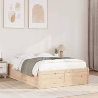 Bedframe zonder matras massief grenenhout 120x200 cm
