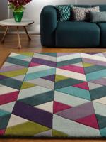 Easy Living - Vloerkleed Funk Chevron Blue Green -