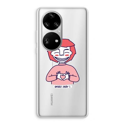 Hartje: Huawei P50 Pro Transparant Hoesje