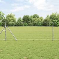 Weidehekwerk Zilver 25 x 0.8 m Gegalvaniseerd staal