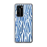 Blauwe nerven: Huawei P40 Pro Transparant Hoesje