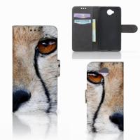 Microsoft Lumia 650 | Telefoonhoesje | Met pasjeshouder | Cheetah