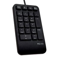 V7 KP400-1E numeriek toetsenbord Universeel USB Zwart - thumbnail