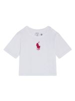 POLO RALPH LAUREN KIDS t-shirt à logo Polo Pony brodé - Blanc - thumbnail