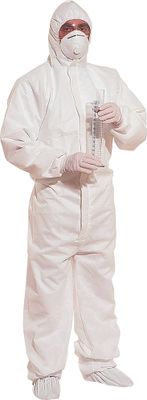 Delta Plus wegwerpoverall DT221 met kap wit mt XL
