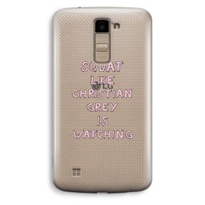 Christian Grey: LG K10 (2016) Transparant Hoesje