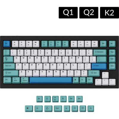 JM-71 OEM Dye-Sub PBT Keycap Set - Iceberg Keycaps