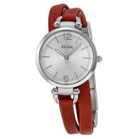 Horlogeband Fossil ES3157 Leder Rood 8mm