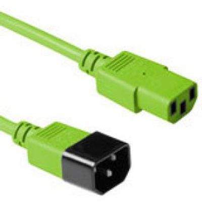 ACT Netsnoer C13 - C14 groen 1,2 m