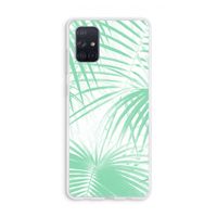 Palmbladeren: Galaxy A71 Transparant Hoesje Palmbladeren: Galaxy A71 Transparant Hoesje