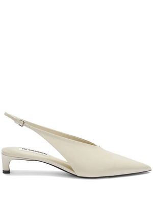 Jil Sander escarpins pointus à bride arrière - Tons neutres