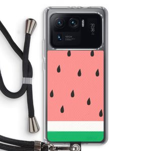 Watermeloen: Xiaomi Mi 11 Ultra Transparant Hoesje met koord