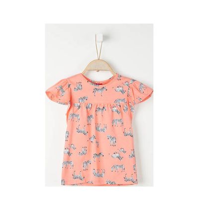 s.Oliver T-shirt met dierenprint en plooien oranje/zwart/wit s.Oliver T-shirt met dierenprint en plooien oranje/zwart/wit