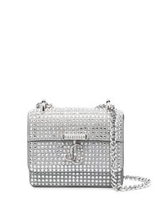 Jimmy Choo mini sac Avenue à ornements en cristal - Argent