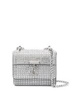 Jimmy Choo mini sac Avenue à ornements en cristal - Argent