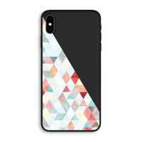 Gekleurde driehoekjes pastel: iPhone XS Max Biologisch afbreekbaar hoesje