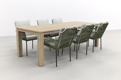 Teresa Green/Rome grey 240 cm. tuinset - 7-delig