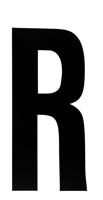 Metafranc Plakletter 100Mm Zwart R - WU0510340