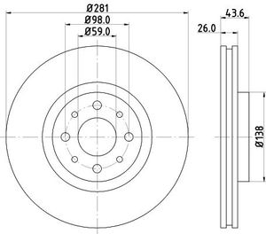 Remschijf 8DD355107831