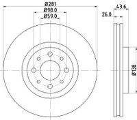 Remschijf 8DD355107831