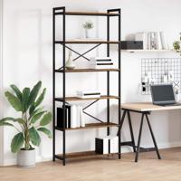 Boekenkast Oud hout 80 x 30 x 188 cm Bewerkt hout