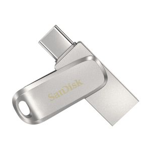 SanDisk Dual Drive Ultra 3.1 Luxe 256GB (USB-C) USB-sticks Grijs