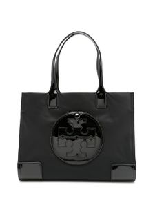 Tory Burch petit sac cabas Ella à détail verni - Noir