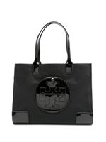 Tory Burch petit sac cabas Ella à détail verni - Noir - thumbnail