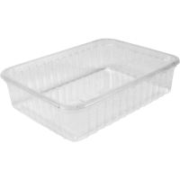Bak | PS | 500ml | kilobak | 180x135x45mm | transparant | 400 stuks