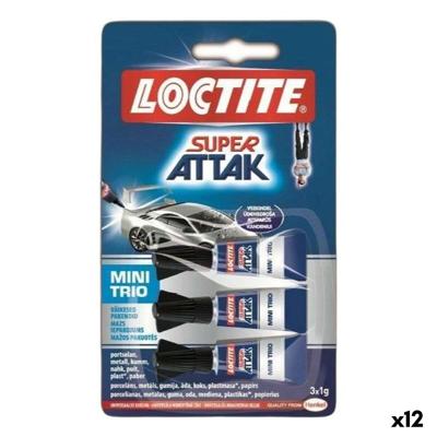 Secondenlijm Loctite 1 g 3 Onderdelen (12 Stuks)