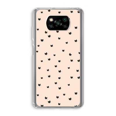 Kleine kattenkopjes: Xiaomi Poco X3 NFC Transparant Hoesje