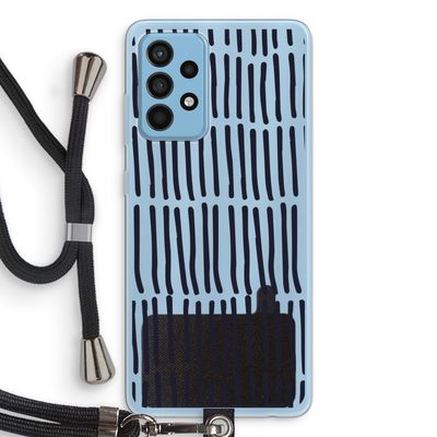 Moroccan stripes: Samsung Galaxy A52 Transparant Hoesje met koord