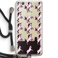 Musketon Unicorn: Huawei Ascend P10 Lite Transparant Hoesje met koord
