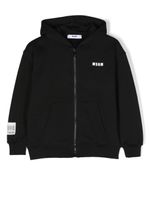 MSGM Kids hoodie à logo imprimé - Noir - thumbnail