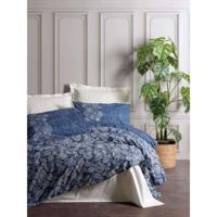 Beddengoedset - 1 dekbedovertrek 220 x 240 cm + 2 kussenslopen 60 x 60 cm - 100% katoen - Blauw