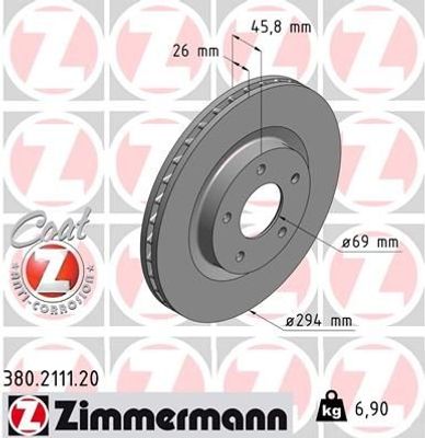 Remschijf Coat Z 380211120