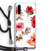 Roosjes: Huawei P30 Transparant Hoesje met koord