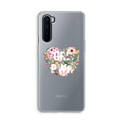GRL PWR Flower: OnePlus Nord Transparant Hoesje