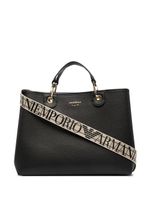 Emporio Armani sac cabas à logo imprimé - Noir