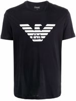 Emporio Armani t-shirt à logo Eagle - Bleu - thumbnail